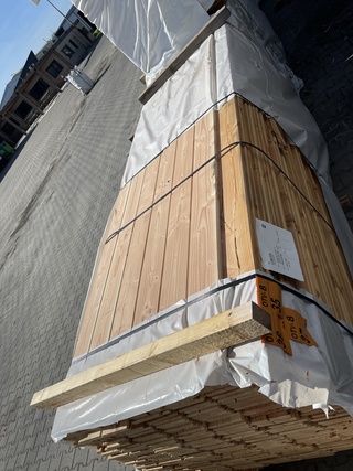 Ca. 178x Douglas Veer en Groef, 18x145mm, lengte 300cm